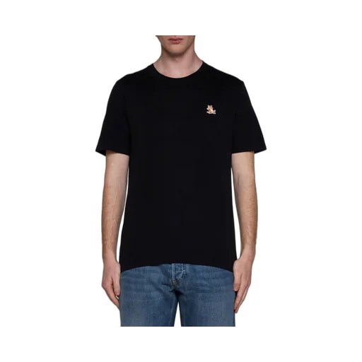 Chillax Fox Patch Crewneck T-Shirt