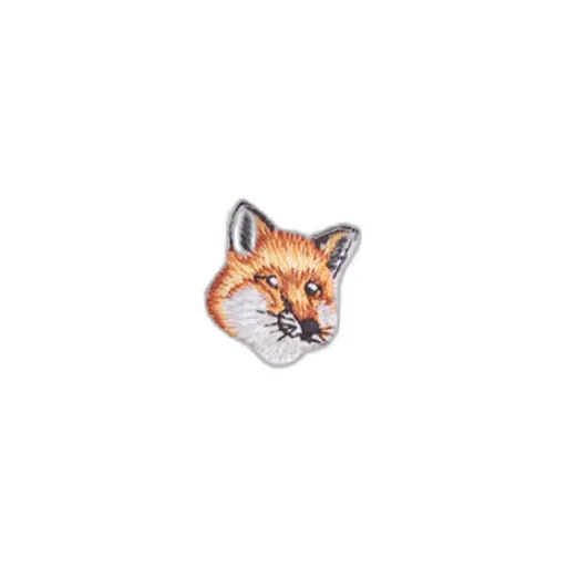 Fox Head-Patch Crewneck Sweatshirt