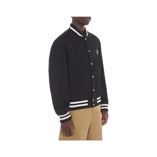 Logo Embroidered Bomber Jacket