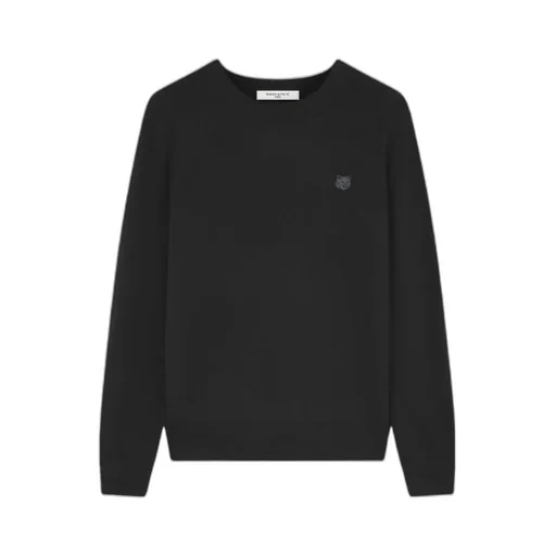 Fox Embroidered Knitted Jumper