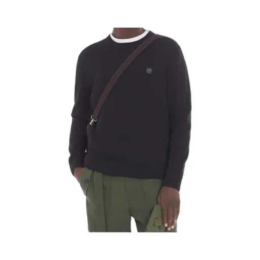 Fox Embroidered Knitted Jumper