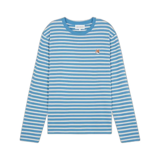 Fox Head Patch Striped T-Shirt