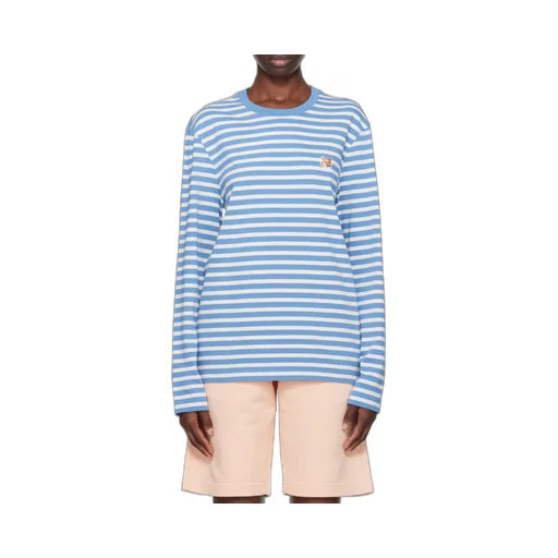 Fox Head Patch Striped T-Shirt