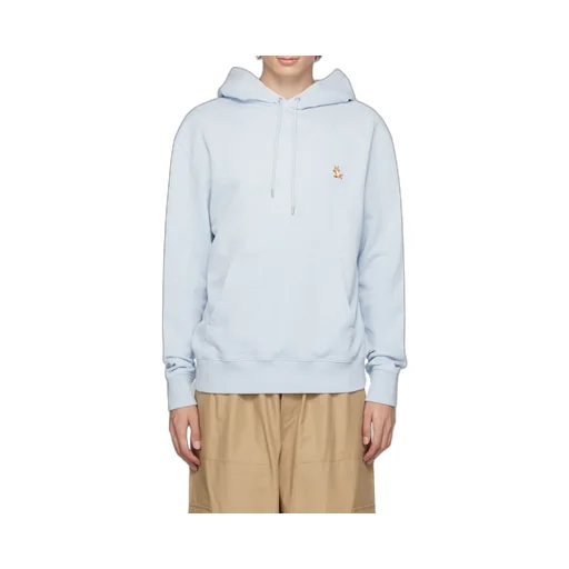 Fox Embroidered Drawstring Hoodie