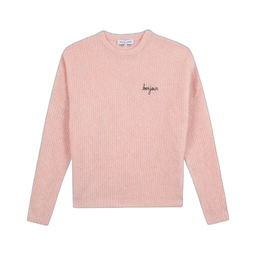 Letter Embroidered Sweater