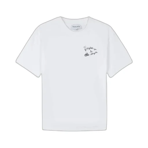 Lettering Embroidered T-Shirt