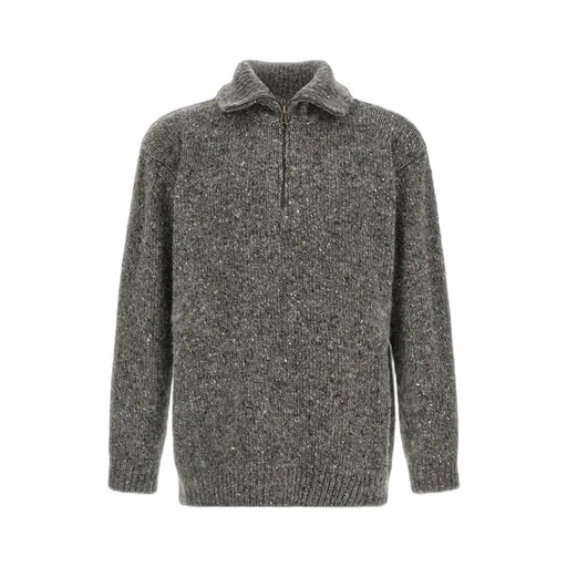 Half-Zip Knitted Jumper
