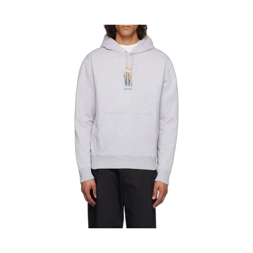 Fox Printed Drawstring Hoodie