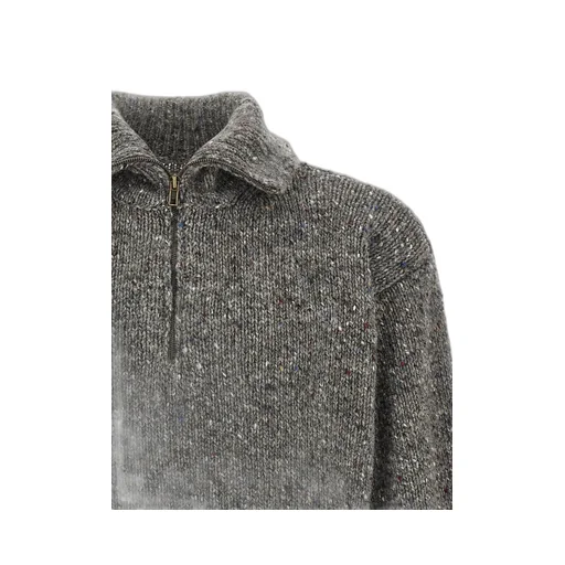 Half-Zip Knitted Jumper