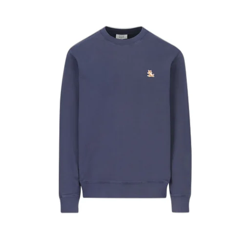 Chillax Fox Patch Crewneck Sweatshirt
