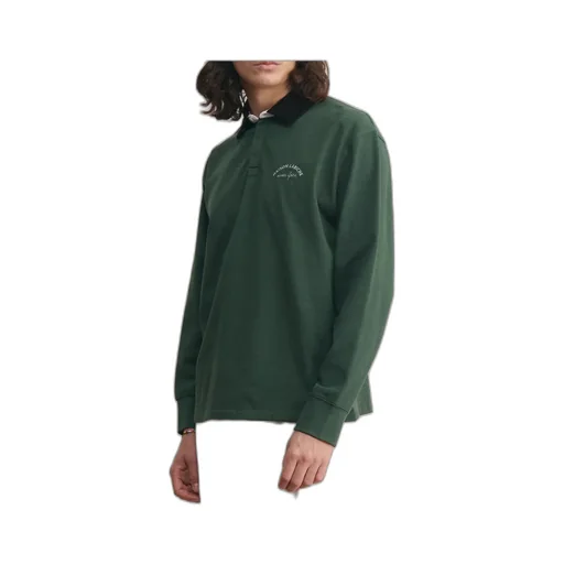 Logo Long-Sleeved Polo Shirt