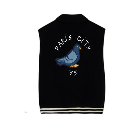 Graphic Embroidered Casual Jacket