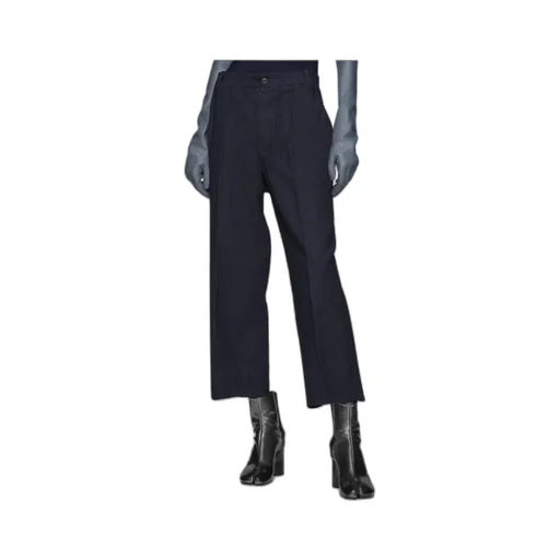 Pinstripe Wool Trousers
