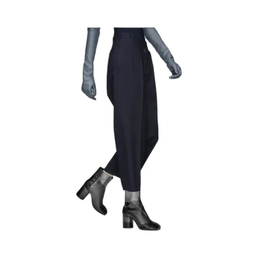Pinstripe Wool Trousers