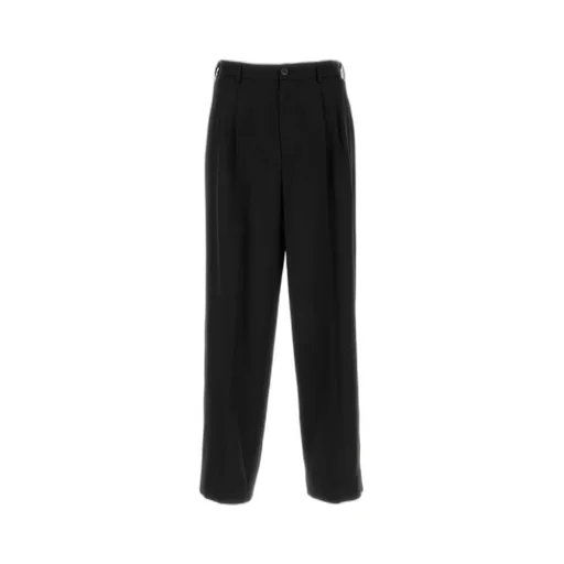 Buttoned Pleated Trousers