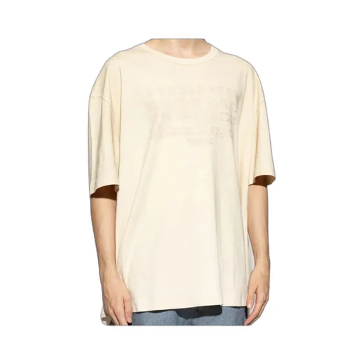 Numbers-Motif Crewneck T-Shirt
