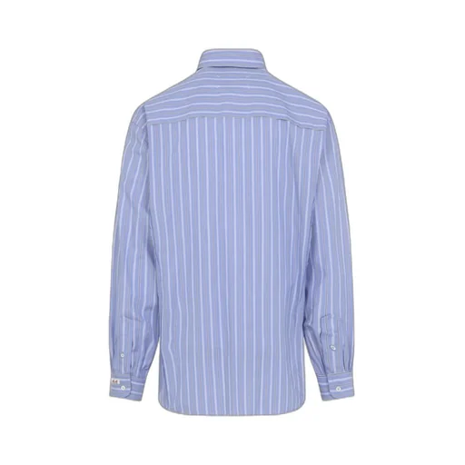Striped Long-Sleeved Buttoned Shirt