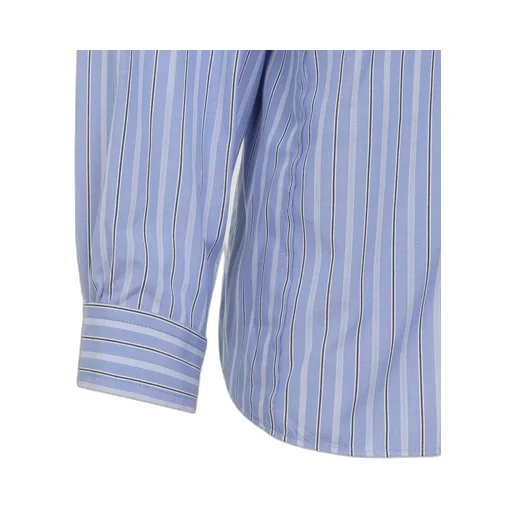 Striped Long-Sleeved Buttoned Shirt