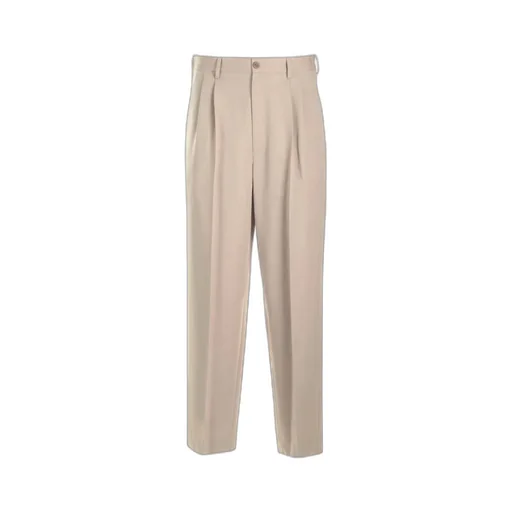 Pleat Detailed Tapered-Leg Trousers