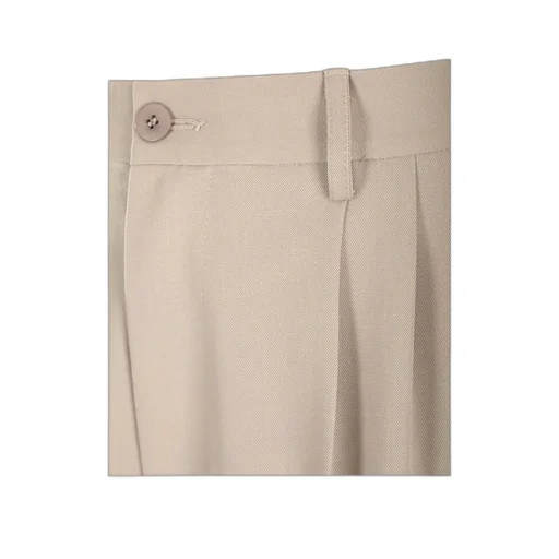 Pleat Detailed Tapered-Leg Trousers