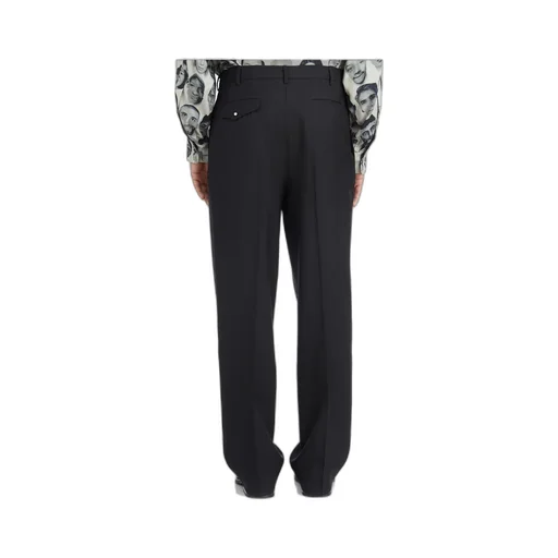 Double Pleat Straight Pants