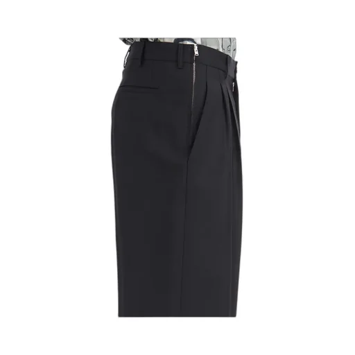Double Pleat Straight Pants