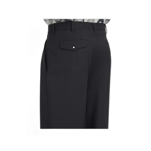Double Pleat Straight Pants