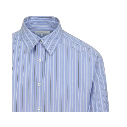 Striped Long-Sleeved Buttoned Shirt