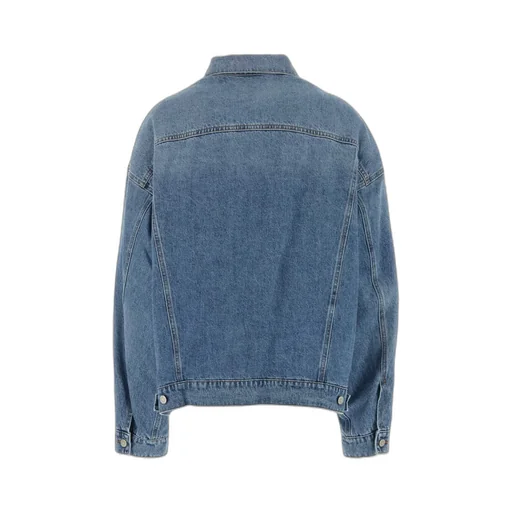 Long Sleeved Buttoned Denim Jacket