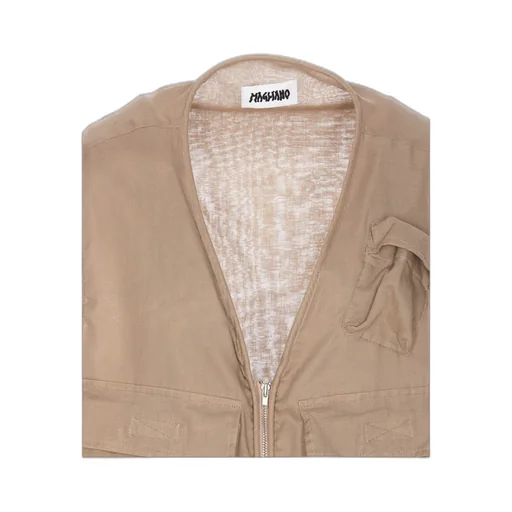 Zip-Up Sleeveless Vest