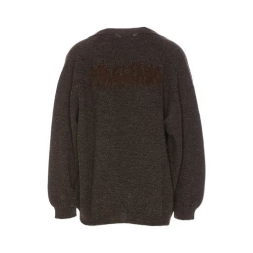 Grampa Logo Detailed Cardigan