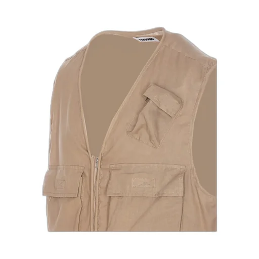 Zip-Up Sleeveless Vest