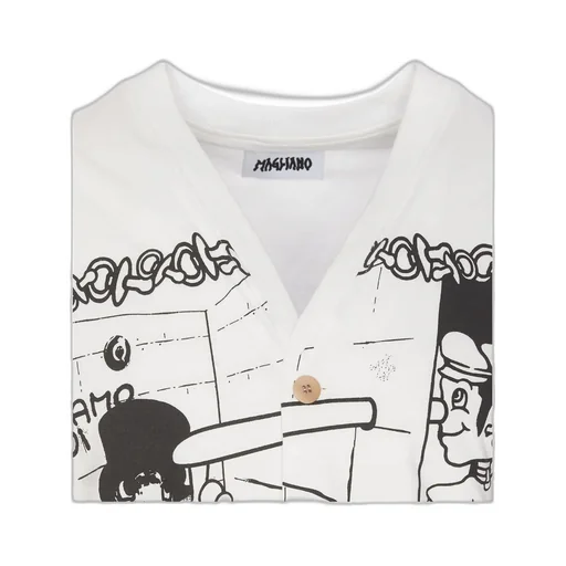 Graphic Printed V-Neck Vest