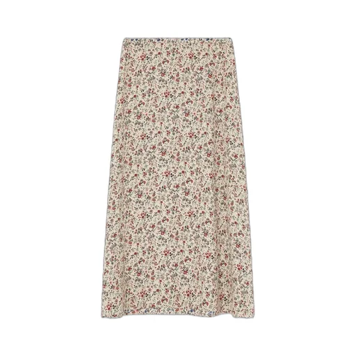 Floral-Print Midi Skirt