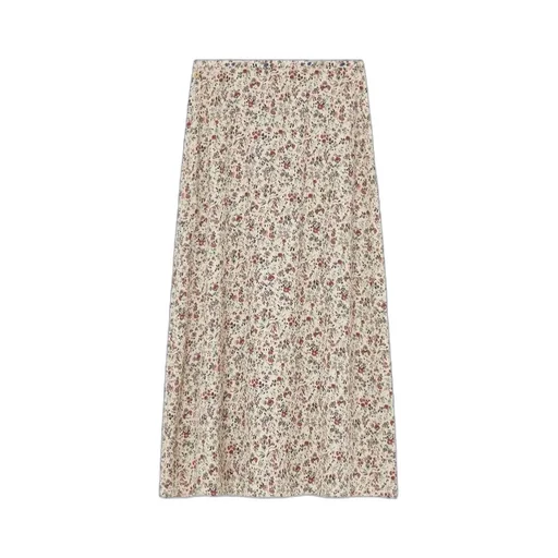 Floral-Print Midi Skirt
