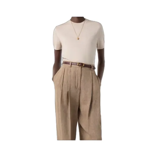 Ribbed-Neck T-Shirt