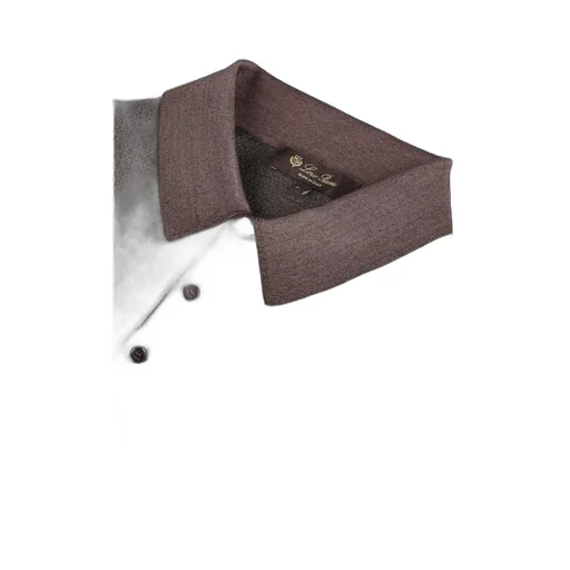 Long-Sleeved Buttoned Polo Shirt
