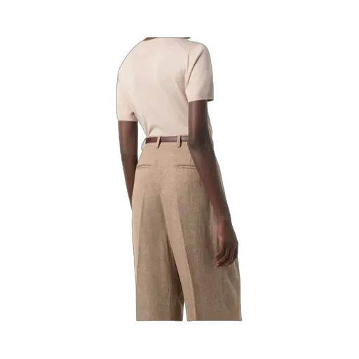 Ribbed-Neck T-Shirt