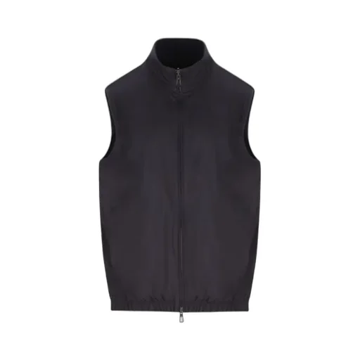 Zipped High-Neck Reversible Gilet