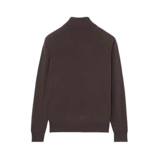 High-Neck Ribbed Sweater