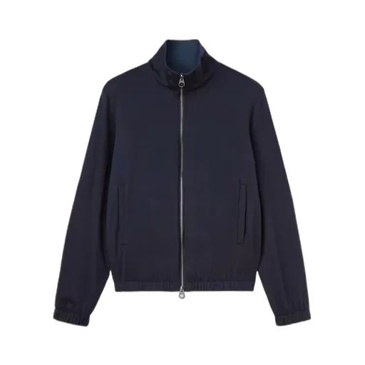 Stand-Up Collar Zip-Front Jacket