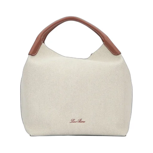 Bale Leather-Trimmed Fabric Tote Bag