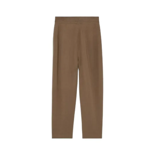 Elastic Ribbed Waist Knitted Casual Pants