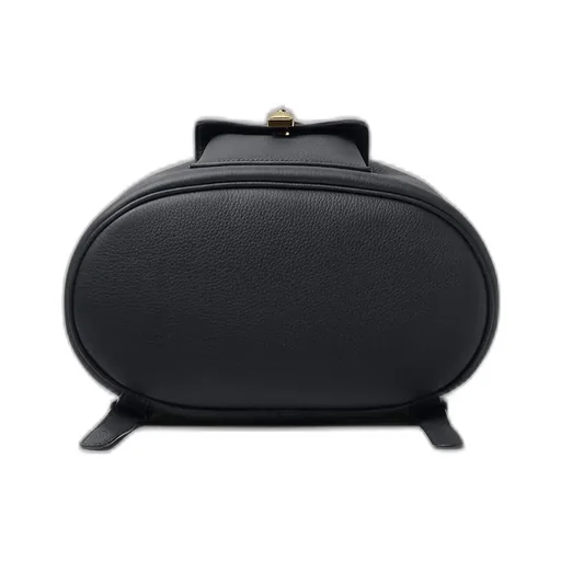 Drawstring Leather Backpack