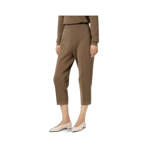 Elastic Ribbed Waist Knitted Casual Pants