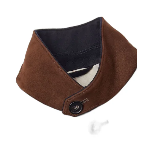Cashmere Jacket With Suede Collar