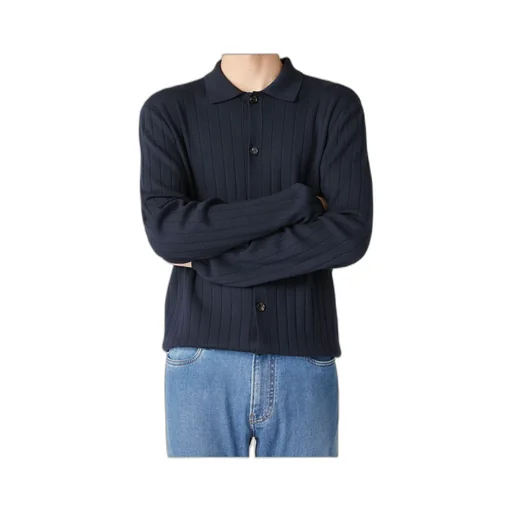 Long-Sleeved Knitted Cardigan