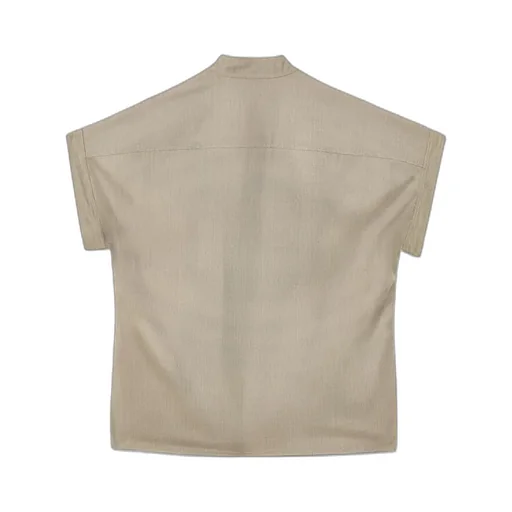 Short-Sleeved Buttoned Top