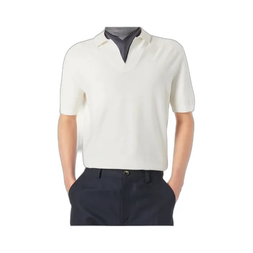 Buttonless Polo Shirt