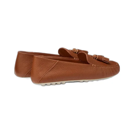 Tassel-Detailed Round Toe Loafers
